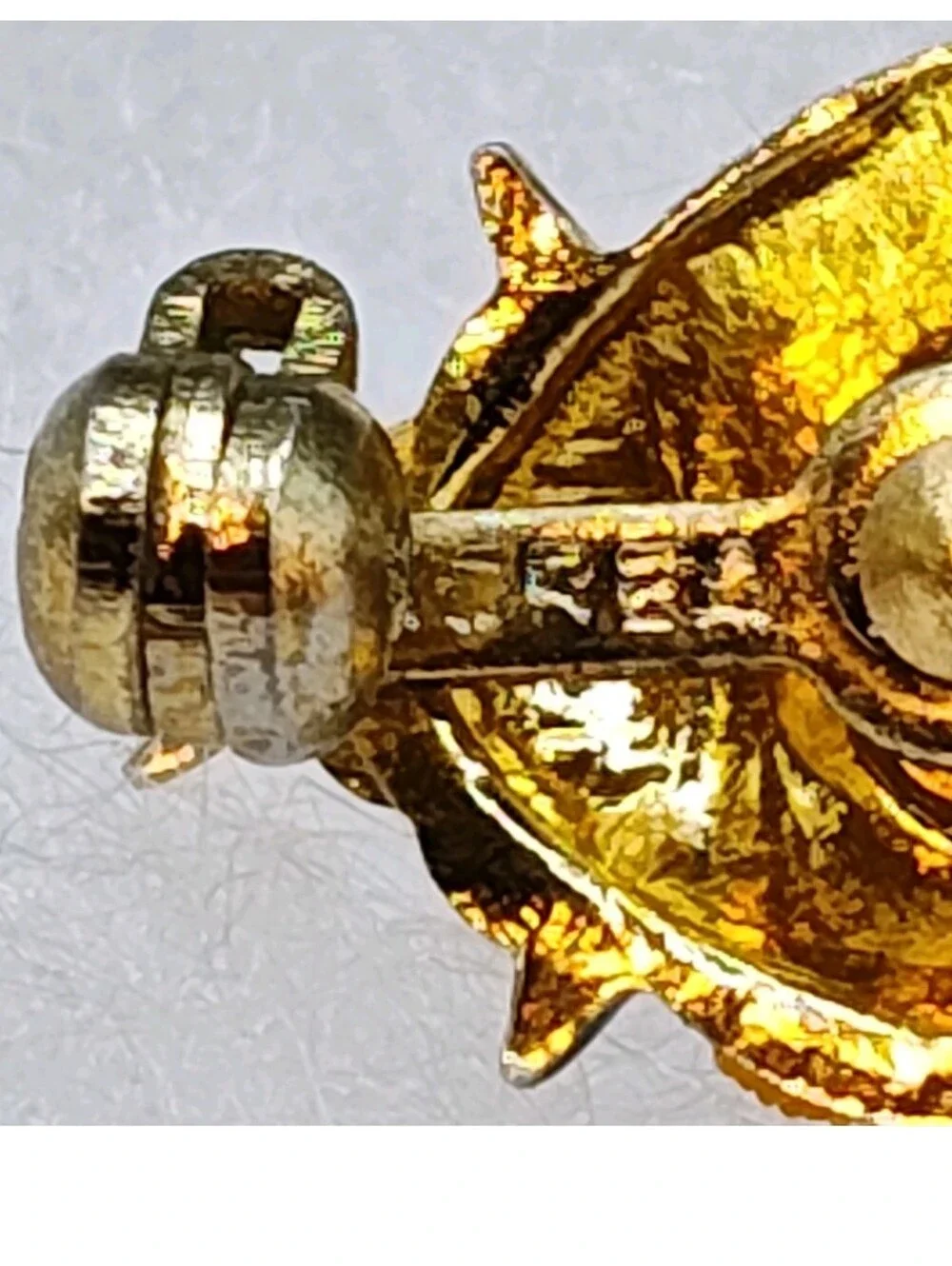 Vintage 3 Bug Incect Brooches Rhinestones Garden Ladybug Lapel Pins Gold Tone